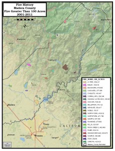Madera County Fire Incident History 2001 2011 Fires Over 100 Acres